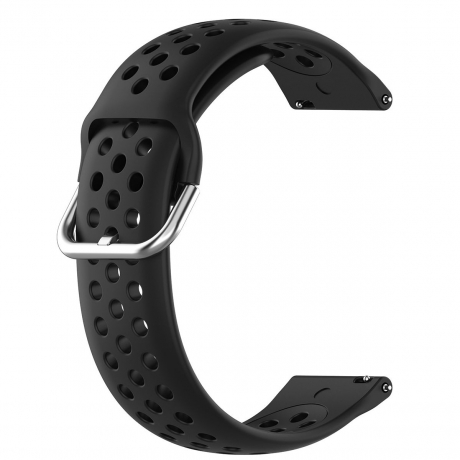 BStrap Silicone Dots remienok na Samsung Galaxy Watch 42mm remienok, black (SSG013C0102)