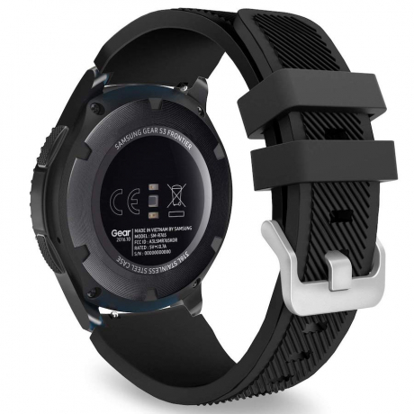 BStrap Silicone Sport remienok na Huawei Watch 3 / 3 Pro, black (SSG006C0211)