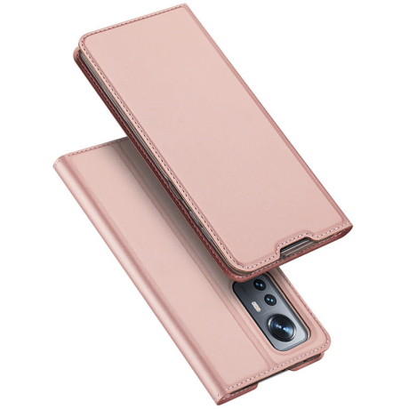 Dux Ducis Skin Pro knížkové pouzdro na Xiaomi Redmi 12 / Poco M6 Pro, růžové