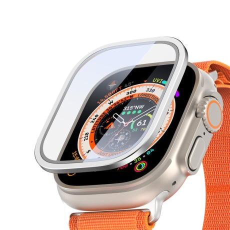 Dux Ducis Flas ochranné sklo na Apple Watch Ultra 49mm, strieborné