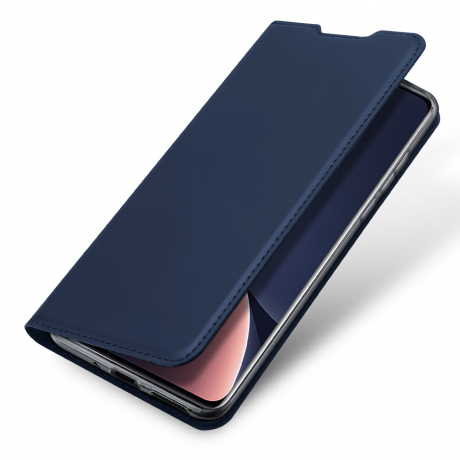 Dux Ducis Skin Pro knížkové kožené pouzdro na Xiaomi 12 Pro, modré