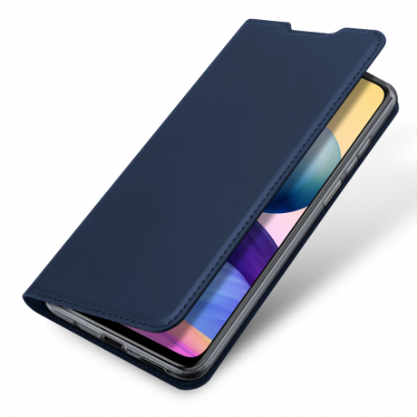 Dux Ducis Skin Pro knížkové kožené pouzdro na Xiaomi Redmi Note 10 5G / Poco M3 Pro, modré