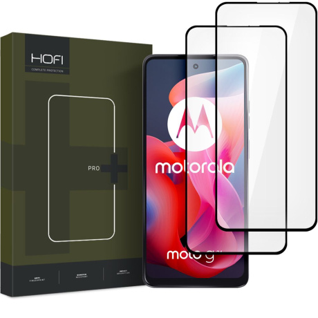 HOFI Glass Pro Full Screen 2x ochranné sklo na Motorola Moto G24 / G24 Power / G04, černé
