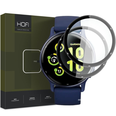 HOFI Hybrid 2x ochranné sklo na Garmin Vivoactive 5, černé
