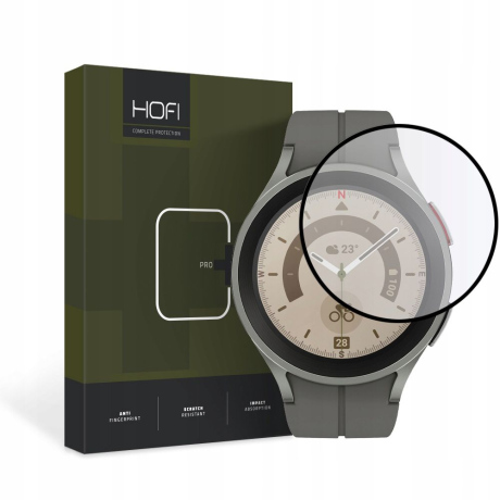 HOFI Hybrid ochranné sklo na Samsung Galaxy Watch 5 Pro 45mm, čierne