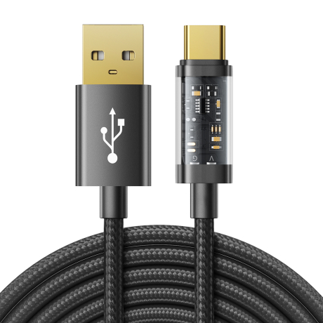 Joyroom Fast Charging kabel USB / USB-C 3A 2m, černý (S-UC027A20)