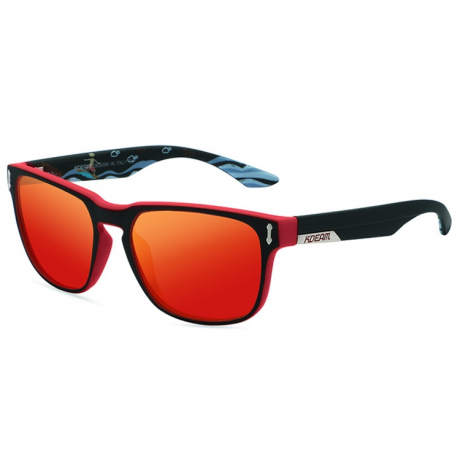 KDEAM Andover 3 sluneční brýle, Black & Pattern / Red (GKD027C03)