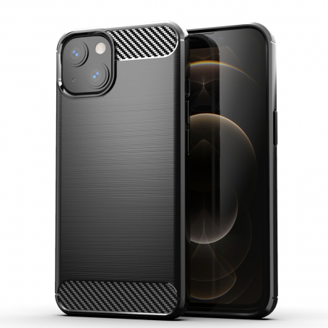 MG Carbon Case Flexible silikónový kryt na iPhone 13 mini, čierny