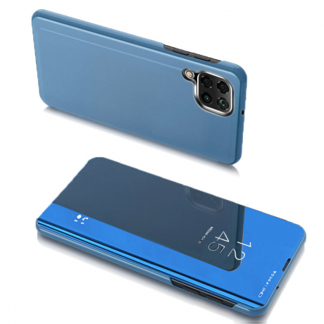 MG Clear View knižkové puzdro na Samsung Galaxy A22 4G, modré