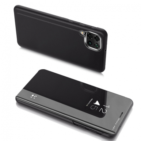 MG Clear View knižkové puzdro na Samsung Galaxy A22 5G, čierne