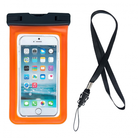 MG Swimming Bag vodotesné puzdro na mobil 6.7\'\', oranžové