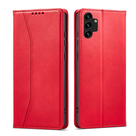MG Magnet Fancy knižkové kožené puzdro na Samsung Galaxy A13 5G, červené