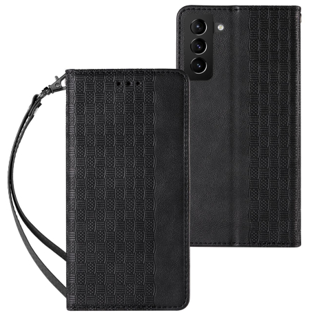 MG Magnet Strap knižkové kožené puzdro na Samsung Galaxy A23 5G, čierne