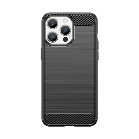 MG Carbon kryt na iPhone 15 Pro, čierny