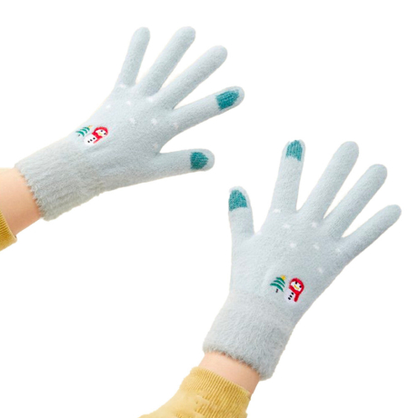 MG Snowman rukavice na ovládanie dotykového displeja, zelené