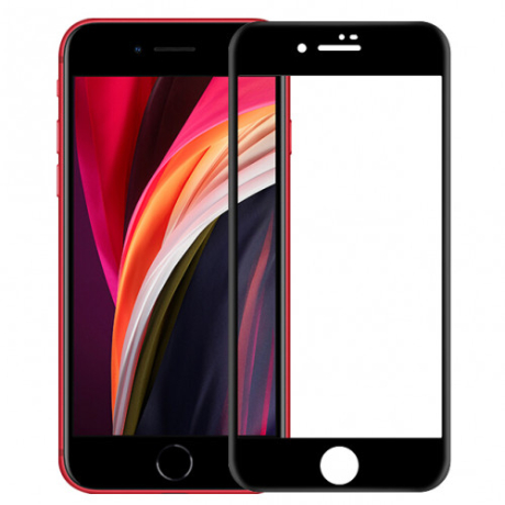 MG Hard Full Glue ochranné sklo na iPhone SE 2020 / SE 2022, čierne