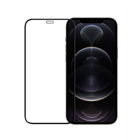 MG Full Glue Super Tough 2x ochranné sklo na iPhone 12 / 12 Pro, černé