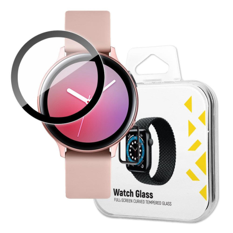 MG Watch Glass Hybrid ochranné sklo na Samsung Galaxy Watch Active 2 40mm, čierne
