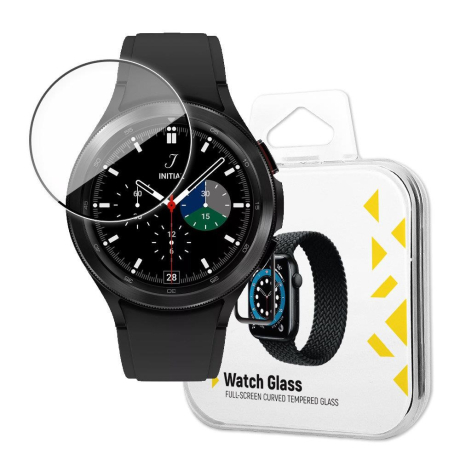 MG Watch Glass Hybrid ochranné sklo na Samsung Galaxy Watch 4/5 40 mm, černé