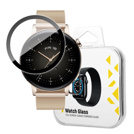 MG Watch Glass Hybrid ochranné sklo na Huawei Watch GT 3 46 mm, čierne