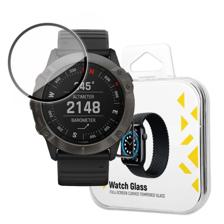 MG Watch Glass Hybrid ochranné sklo na Garmin Fenix 6 Pro, černé
