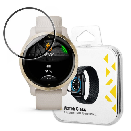 MG Watch Glass Hybrid ochranné sklo na Garmin Venu, černé