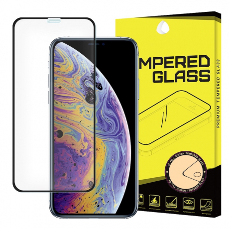 MG Full Glue Super Tough ochranné sklo na iPhone 11 Pro / XS / X, čierne