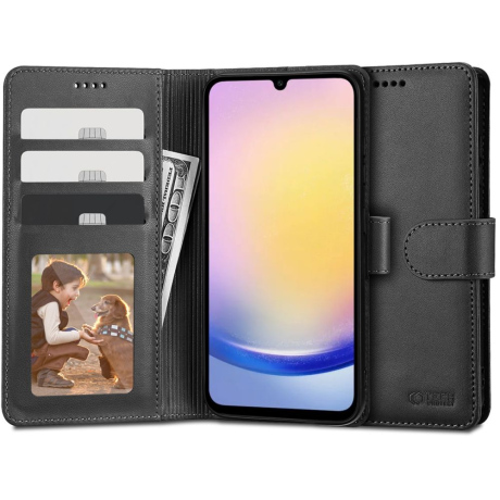 Tech-Protect Wallet knížkové pouzdro na Samsung Galaxy A25 5G, černé