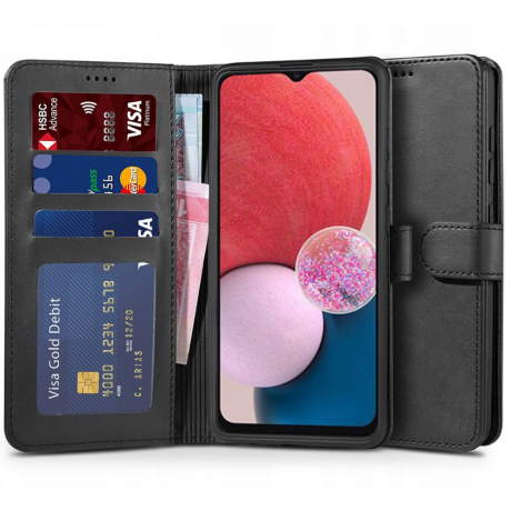 Tech-Protect Wallet knižkové puzdro na Samsung Galaxy A13 4G, čierne