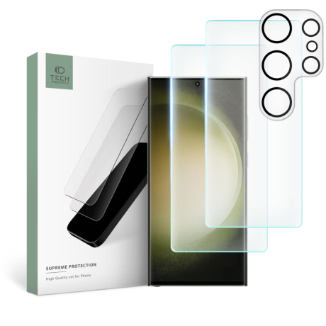 Tech-Protect Supereme Set ochranné sklo na Samsung Galaxy S23 Ultra