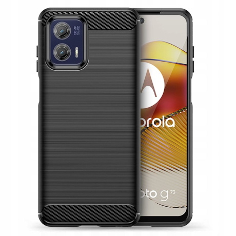 Tech-Protect Carbon kryt na Motorola Moto G73 5G, čierny
