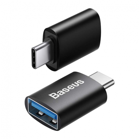 Ingenuity  - Baseus Ingenuity mini OTG adaptér USB-C samec na USB-A samica 3, 1A, čierna