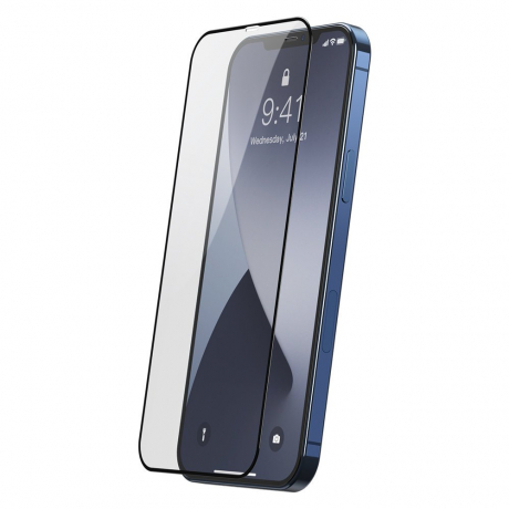 Baseus 2x Full Screen ochranné sklo na iPhone 12 Pro Max, černé (SGAPIPH67N-KC01)