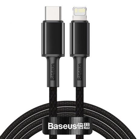 Baseus Data kábel USB-C / Lightning PD 20W 2m, čierny (CATLGD-A01)