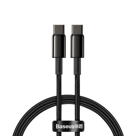 Baseus Data kabel USB-C / USB-C PD QC 100W 5A 2m, černý (CATWJ-A01)