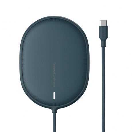 Baseus Light Magnetic bezdrôtová nabíjačka na iPhone 12 15W + USB-C kábel 1.5m, modrá