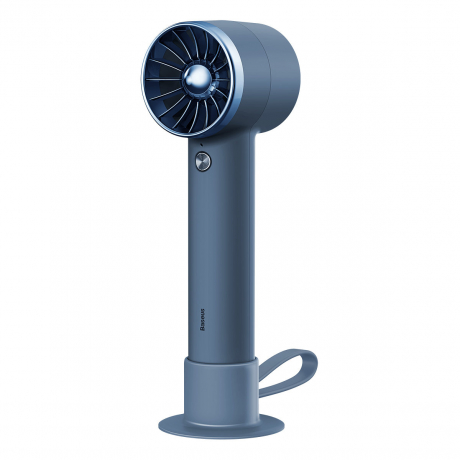 Baseus Flyer Turbine ručný / stolný ventilátor + kábel USB / USB-C, modrý (ACFX010103)