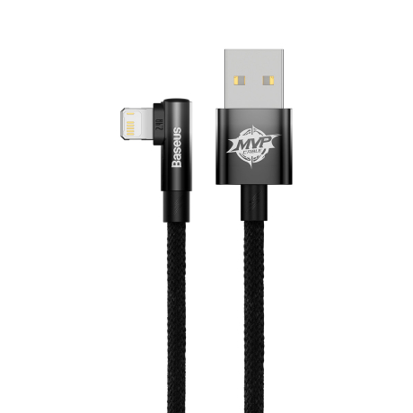Baseus MVP Elbow kabel USB / Lightning 2.4A 1m, černý (CAVP000001)