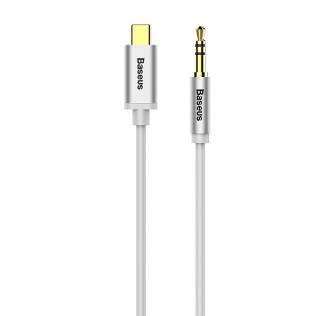 Baseus Yiven audio kábel USB-C / 3.5mm mini jack, biely (CAM01-02)