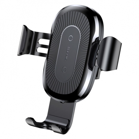 Baseus Wireless Charger Gravity držák na mobil do auta, Qi bezdrátová nabíječka, černý (WXYL-01)