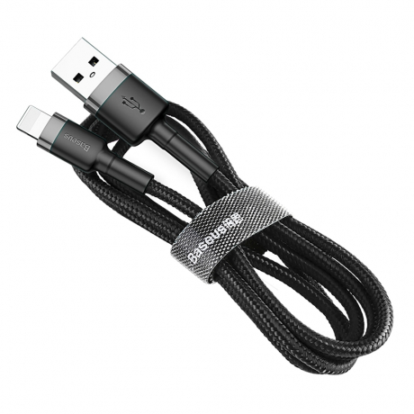 Baseus Cafule kábel USB / Lightning QC3.0 2m, sivý (CALKLF-CG1)