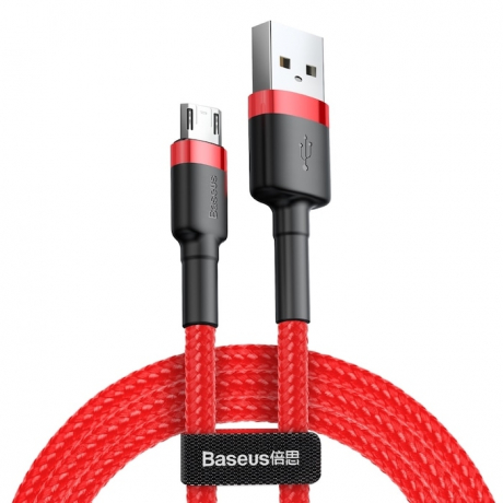 Baseus Cafule kábel USB / micro USB QC 3.0 1m, červený (CAMKLF-B09)