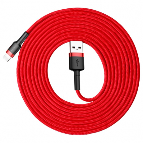 Baseus Cafule kabel USB / Lightning QC 3.0 2A 3m, červený (CALKLF-R09)