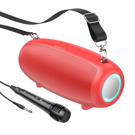 Borofone BP13 bluetooth bezdrátový reproduktor + mikrofon, červený
