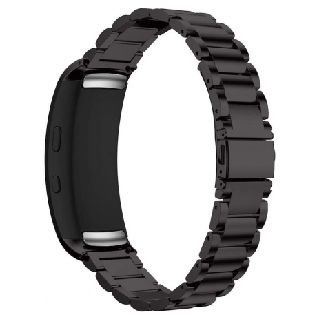 Samsung Gear Fit 2 Stainless Steel remienok, Black (SSG011C01)