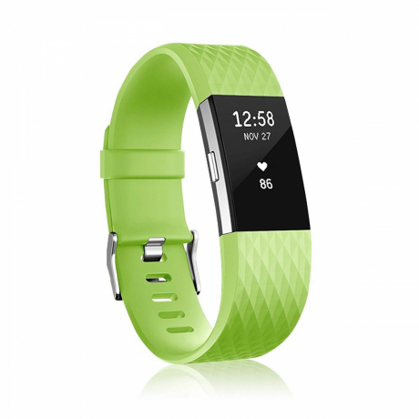 BStrap Silicone Diamond (Small) remienok na Fitbit Charge 2, fruit green (SFI002C32)