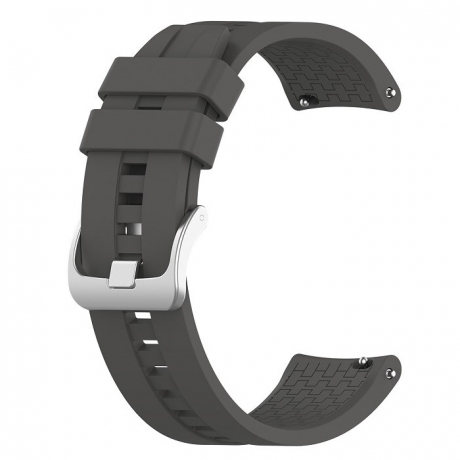 BStrap Silicone Cube řemínek na Huawei Watch 3 / 3 Pro, dark gray (SHU004C0211)