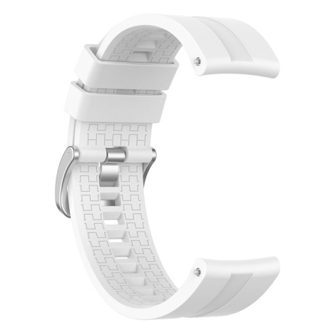 BStrap Silicone Cube remienok na Huawei Watch GT/GT2 46mm, white (SHU004C0812)