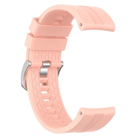 BStrap Silicone Cube řemínek na Huawei Watch GT/GT2 46mm, sand pink (SHU004C0912)