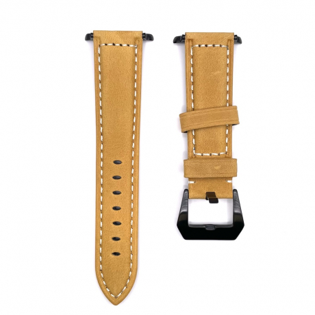BStrap Leather Lux remienok na Apple Watch 38/40/41mm, black/brown (SAP011C02)
